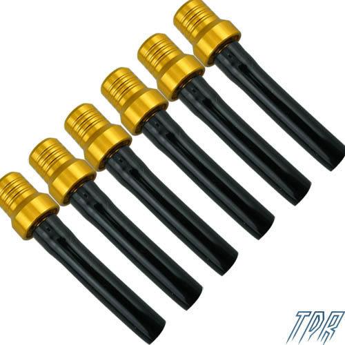 6pcs golden gas fuel tank cap tube valve vent xr rm kx 65 85 125 250 dirt bike