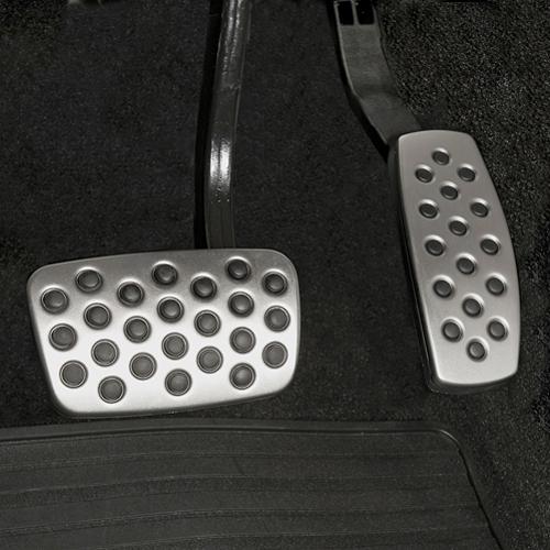 2012 chevrolet cruze mt pedal cover - stainless steel and black design 13301696