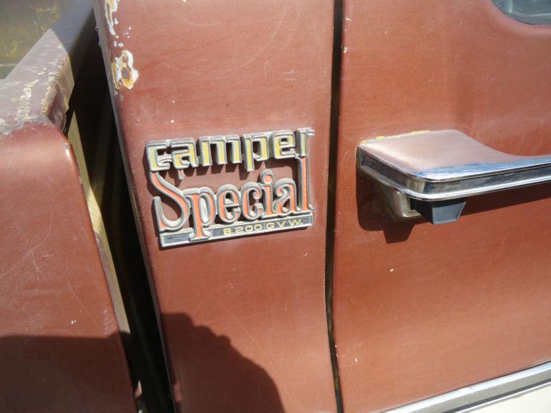 Emblem camper special 73 74 75 76 - 78 chevy cheyenne 20 camper special pick oem