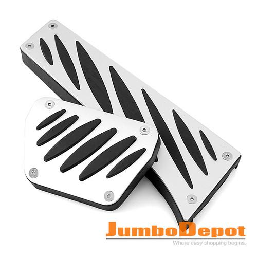 Universal for bmw automatic gas brake foot cover pedal pad aluminum rubber plate