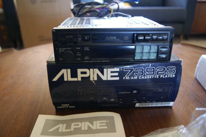 Alpine vintage fm/am cassette player 7392s 