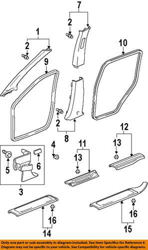 Honda oem 84211s9va02zb interior-carpet retainer