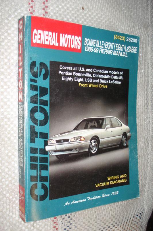 1986-1999 olds pontiac buick lesabre 88 bonneville service manual shop book 