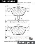 Centric parts 301.07400 front premium ceramic pads