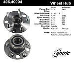 Centric parts 406.40004e rear hub assembly