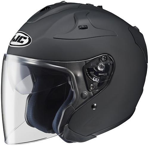 New hjc fg-jet open-face adult helmet, matte black/flat, small/sm