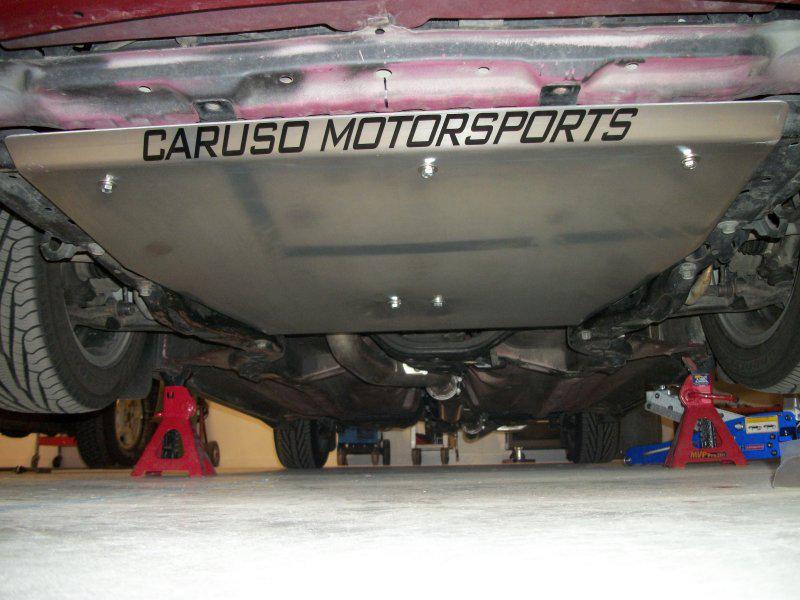 Caruso motorsports front skid plate for the 2006-2007 subaru wrx and sti