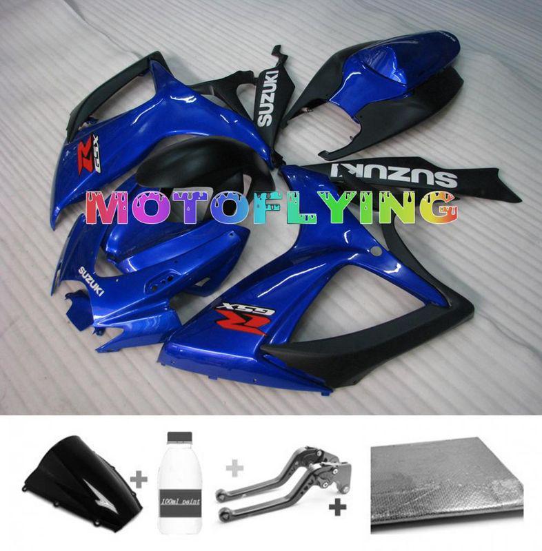 Injection fairing bodywork paint levers for suzuki 2006 2007 gsxr 600 750 k6 h02