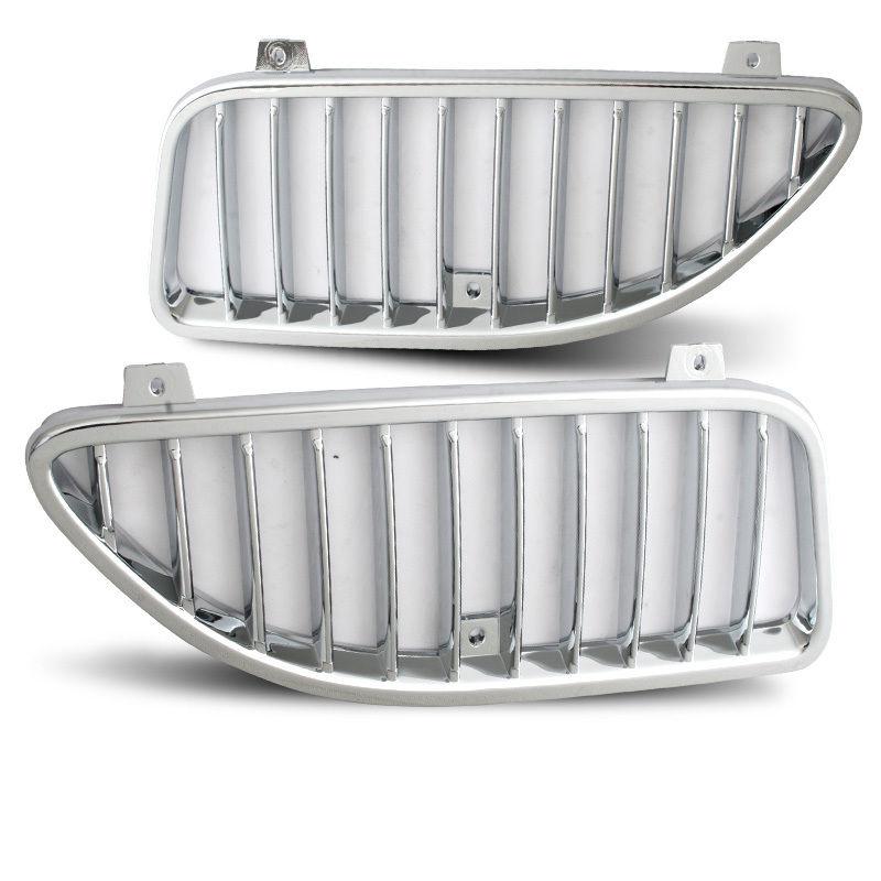 1999 2000 2001 2002 2003 2004 pontiac grand am vertical front grill chrome