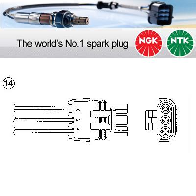 1x ngk ntk oxygen o2 lambda sensor  oza446-e41 oza446e41 (0128)