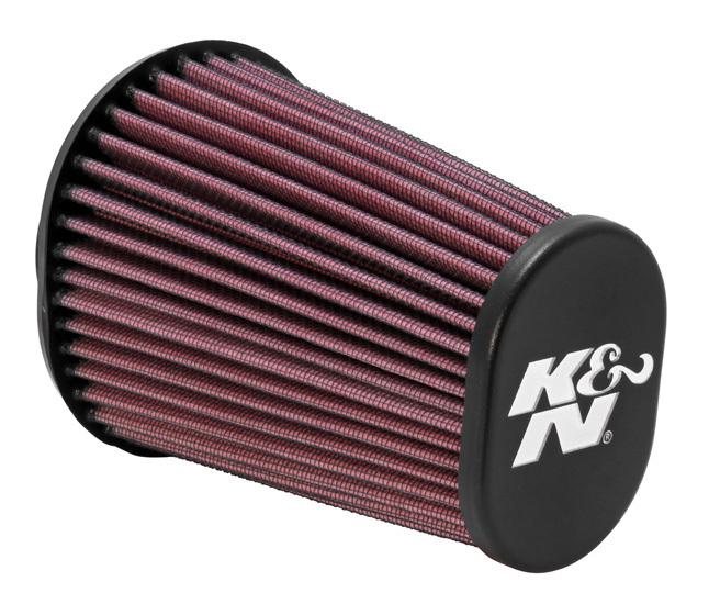 K&n universal rubber filter 2-7/16"flange 4-1/2" x 3-3/4"b 3-1/2" x 2-1/2"t 6"h