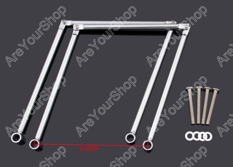 Adjustable saddlebag support 8.5-20cm fit harley metric cruiser