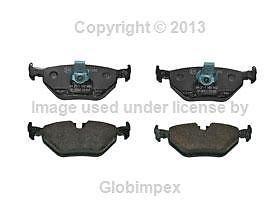 Bmw genuine rear brake pad pads e39 525 528 530 540 oem + 1 year warranty