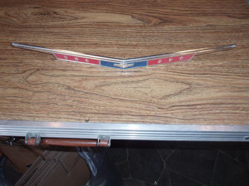 1965 66 67  chevy chevelle  grille molding trunk emblem front rear ??