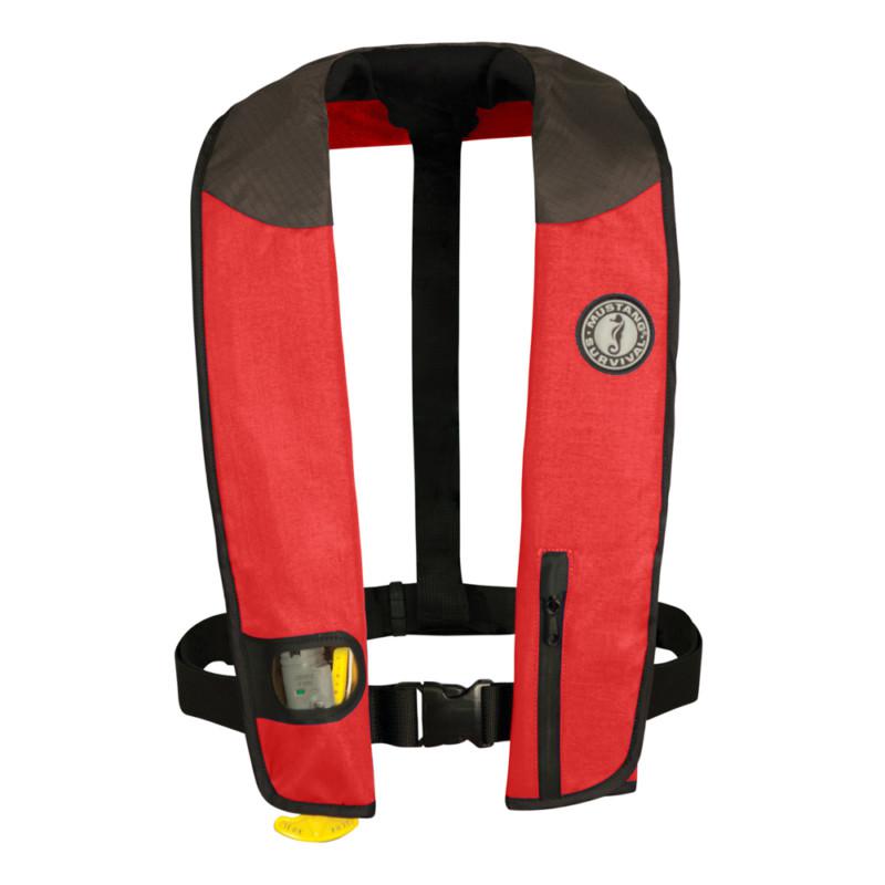 Mustang deluxe adult inflatable - manual - universal - red/black/carbon md3085-u