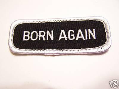 #0023 christian motorcycle vest patch born again