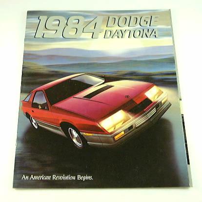 Buy 1984 84 Dodge DAYTONA BROCHURE Turbo Z in Riverside, California, US ...