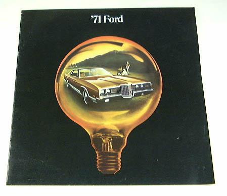 1971 71  ford brochure ltd brougham galaxie 500 custom 