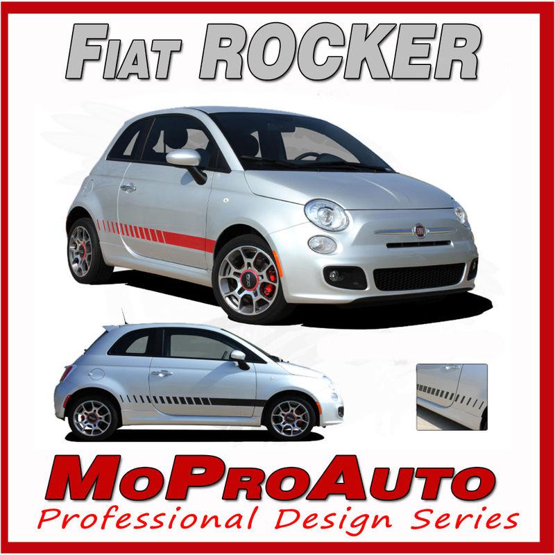 2014 fiat 500 se rocker panel strobes vinyl stripes decals / 3m graphics z11