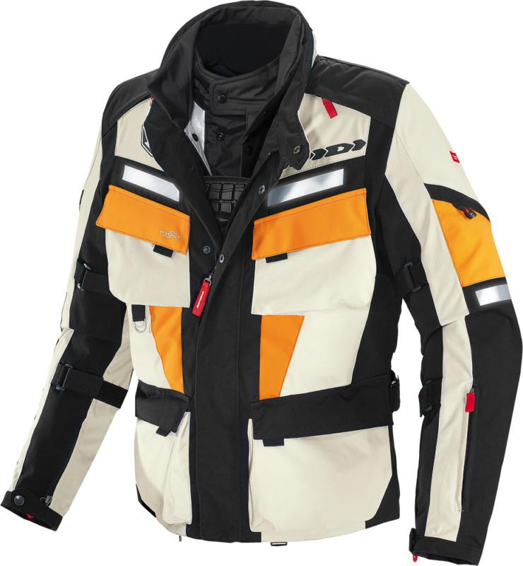 Spidi sport s.r.l. marathon h2out motorcycle jacket black/orange/white large