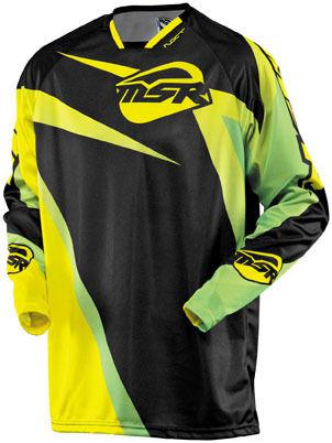 Msr 2014 adult nxt edge grn/blk/ylw jersey size medium md