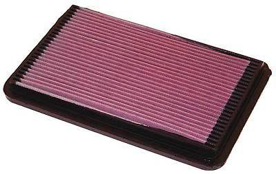 K&n air filter rectangular cotton gauze red for use on acura honda isuzu toyota