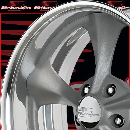 18"x7 & 20"x12 billet specialties gray dagger-g camaro gto chevelle rims wheels