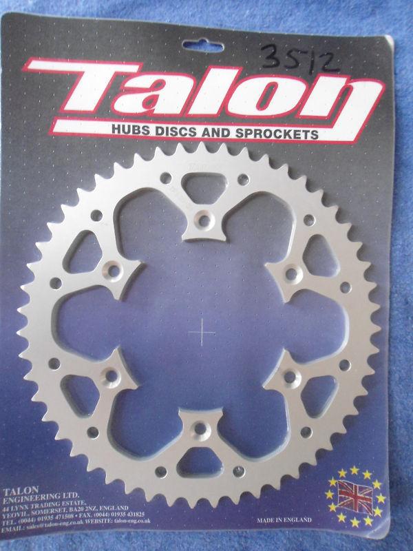 Talon rear sprocket fits ktm 125 - 620    husaberg 350 / 500 / 600  silver 51t