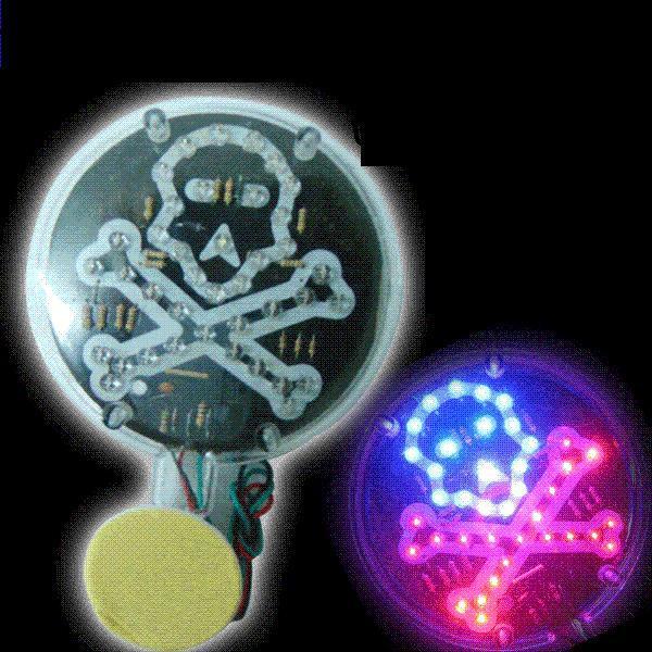 Skull shape brake tail led lights dc 12v car motorcycle