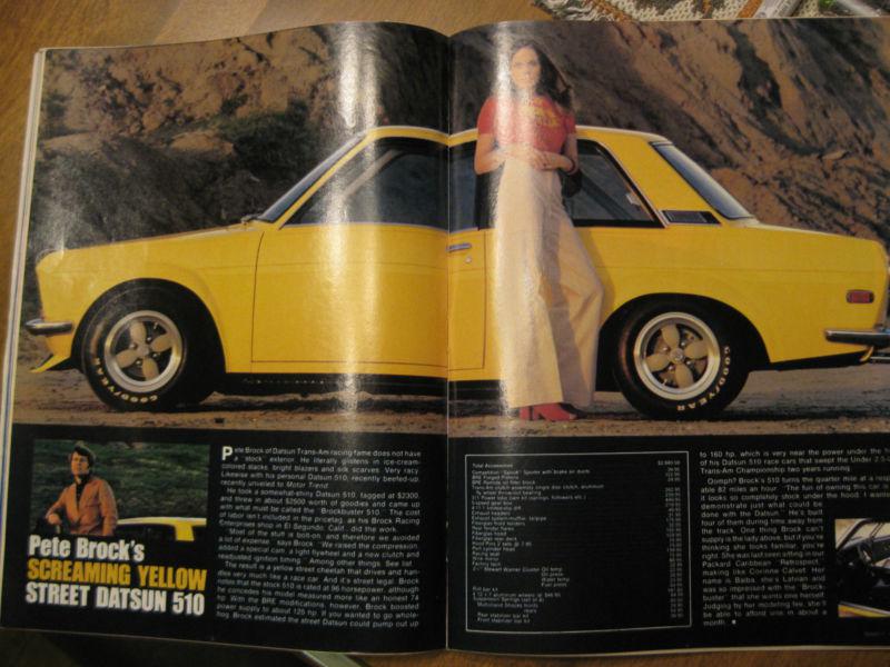 Motor trend -march, 1973 - vw thing, brock datsun 510, mini trucks, monte carlo