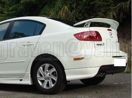 Painted mazda 04-09 mazda3 m3 m-speed rear wing trunk spoiler