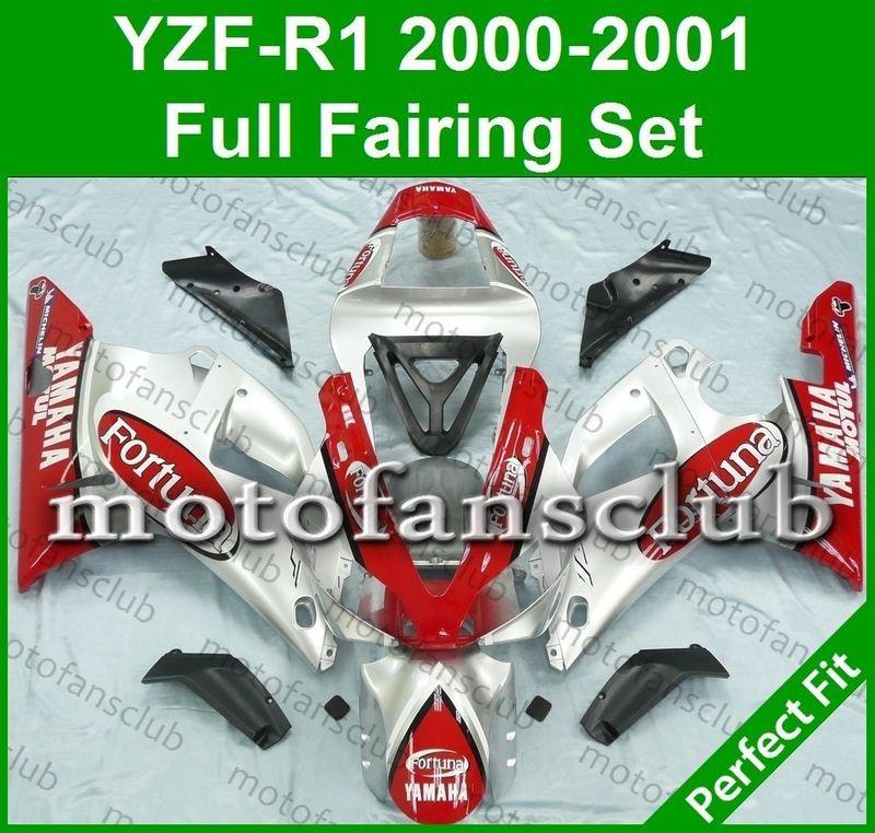 Fit yamaha yzf r1 00 01 yzfr1 2000 2001 1000 fairing bodywork plastics #01 c