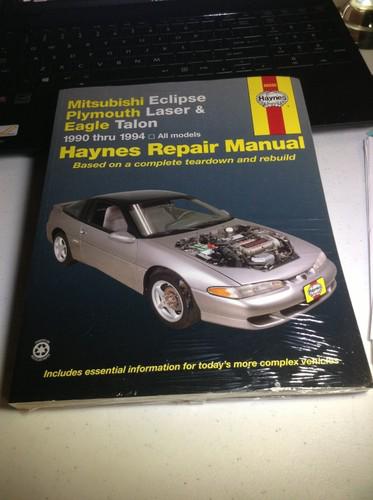 Mitsubishi eclipse, laser, talon, repair manual, 1990 1994, new, 020971