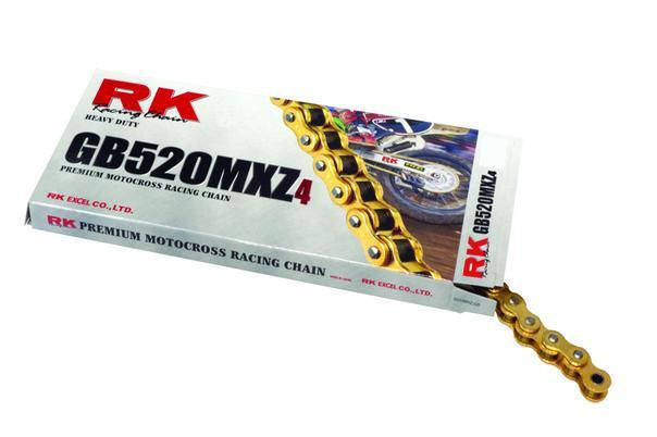 Rk chain gb 520 mxz4 motocross race 140 links gold