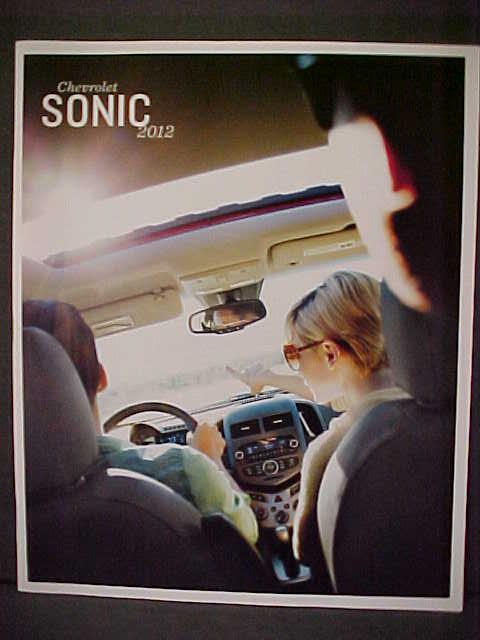 2012 chevrolet sonic  brochure catalog 