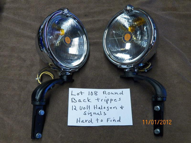 Round back trippe lights 12v haolgen f/buick,cadillac,packard,pierce,chrys