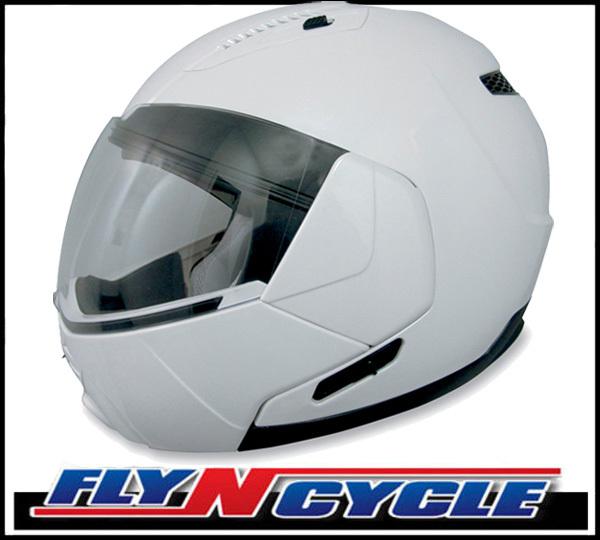 Afx fx-140 modular pearl white 2xl motorcycle flip-up helmet xxl