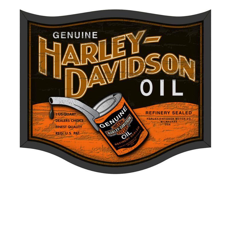 Harley-davidson retro pub sign oil can
