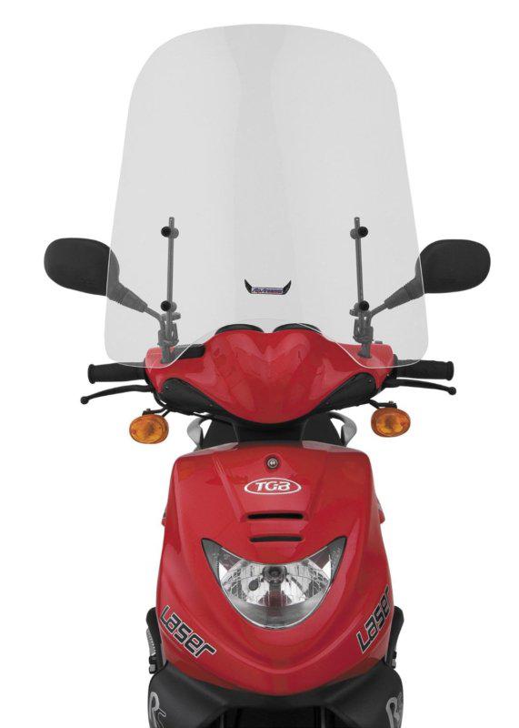  scoot 50 windshield by slip streamer inc. clear windscreen kit / hardware