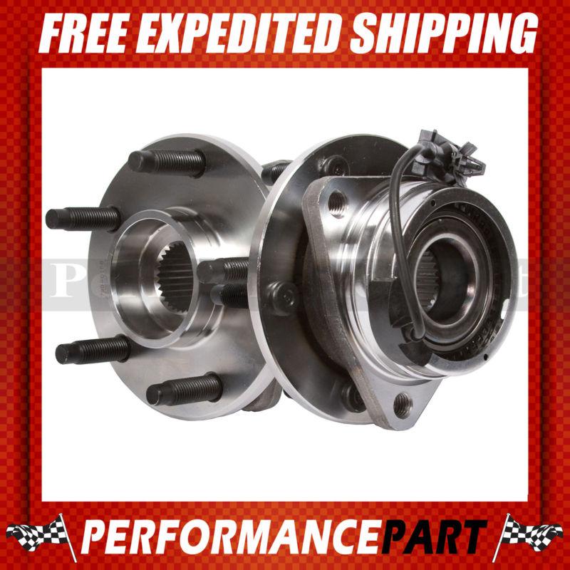 2 new gmb front left and right wheel hub bearing assembly pair w/ abs 799-0158