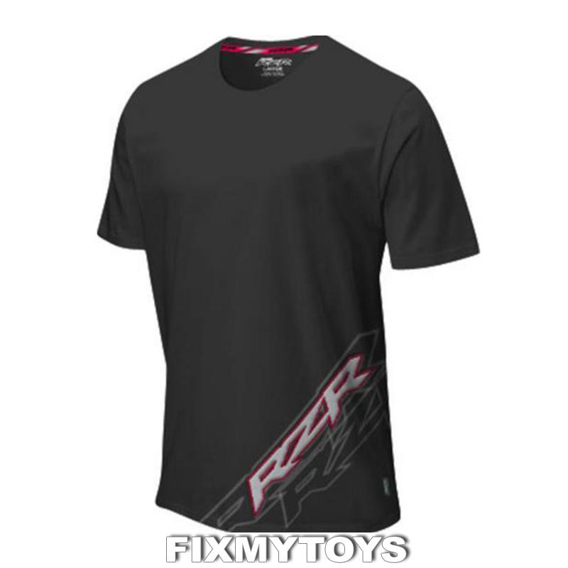 Oem polaris rzr 's edge black w/red cotton short sleeve t-shirt sizes s-5xl