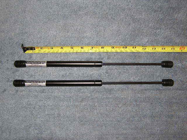 2ea 15" 50# nitro-prop gas strut spring shock lift support shaft arm 50lb 15in