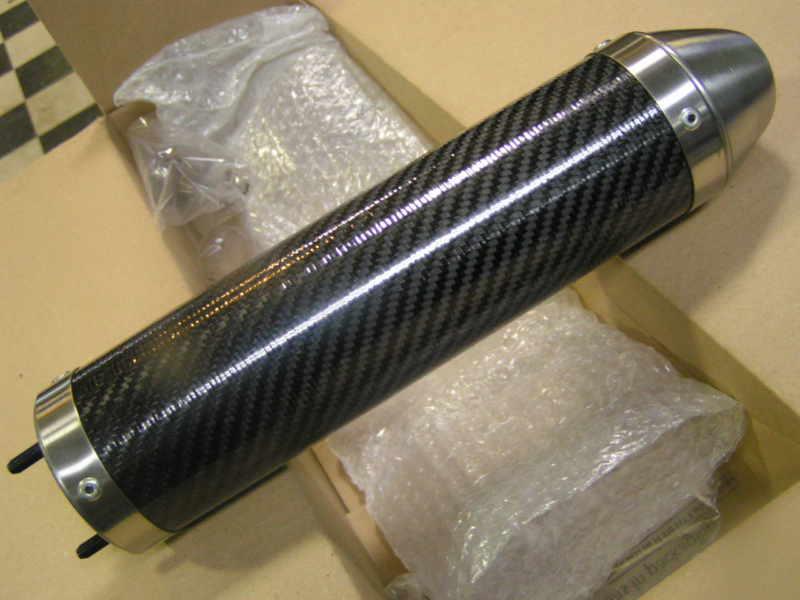 Athena carbon fiber & stainless silencer for yz85 supermini w/ 105~112 free ship