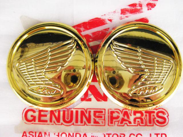 Honda gorilla monkey z50j z50 fuel tank emblem gold 1 set "2 pcs"