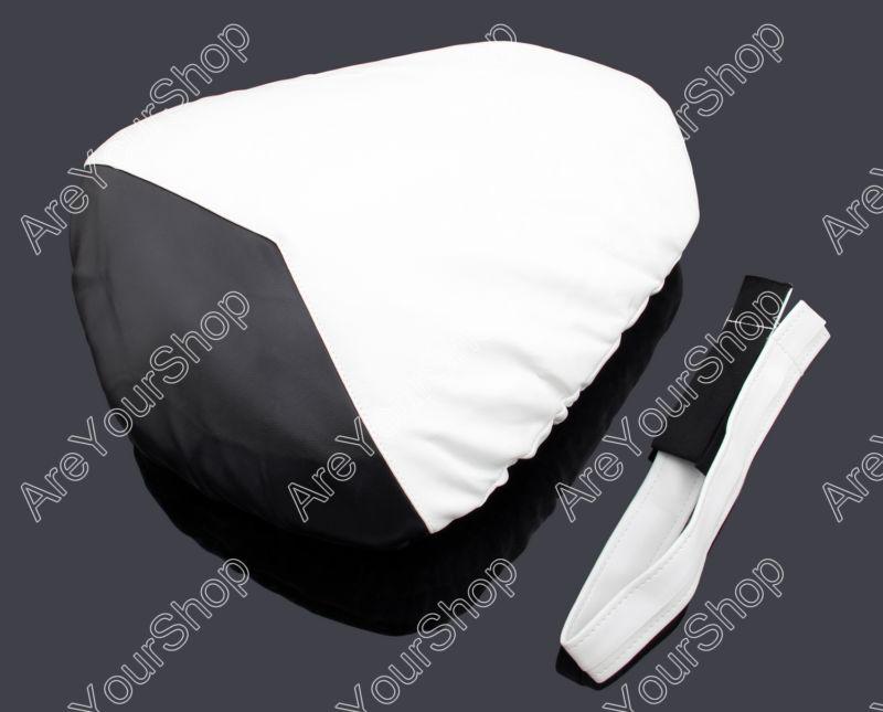 Passenger rear pu leather seat cowl cover pillon yamaha yzf r1 2009-2010 white