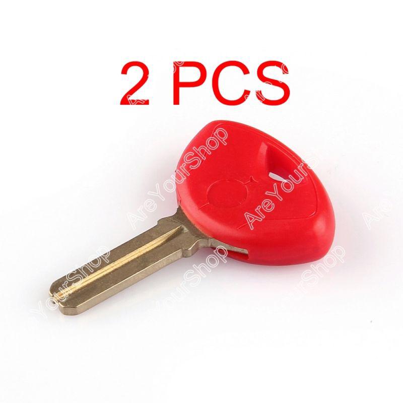 2pcs blade blank key motorcycle for bmw r1200r k1300s r1200gs red