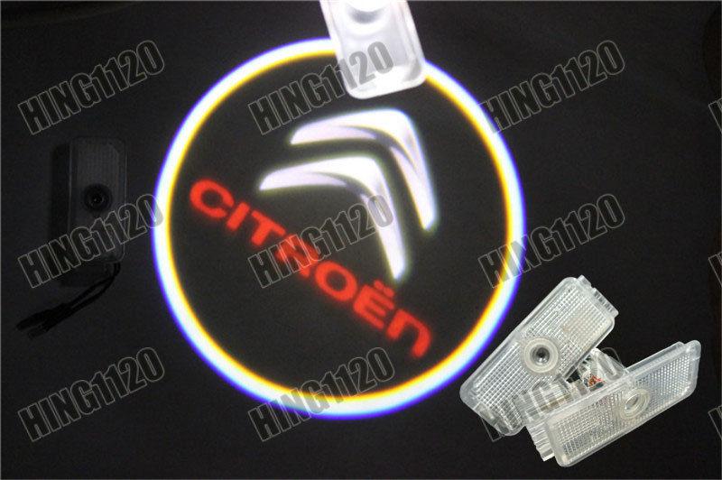 Citroen new sega car interior led laser projector shadow lamp lights door 