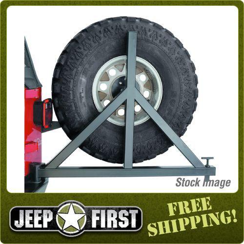 Warn 63253 bumper tire carrier for use w/pn[62947] rear bumper up to 37 in. tire