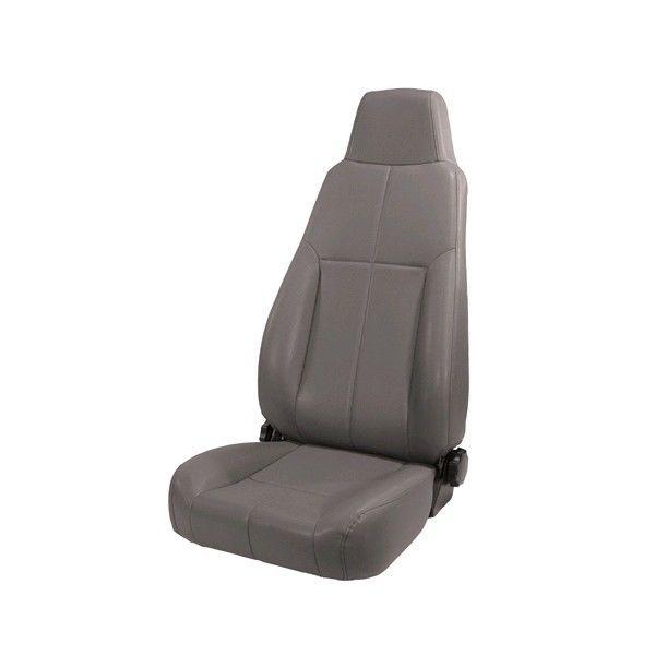 1976-2002 jeep cj/yj/tj reclining seat w/headrest, gray 13403.09