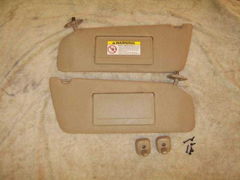 1997-2003 f150 f-150 tan sun visors ford 03 02 01 truck pickup 98 99 00 01 ford